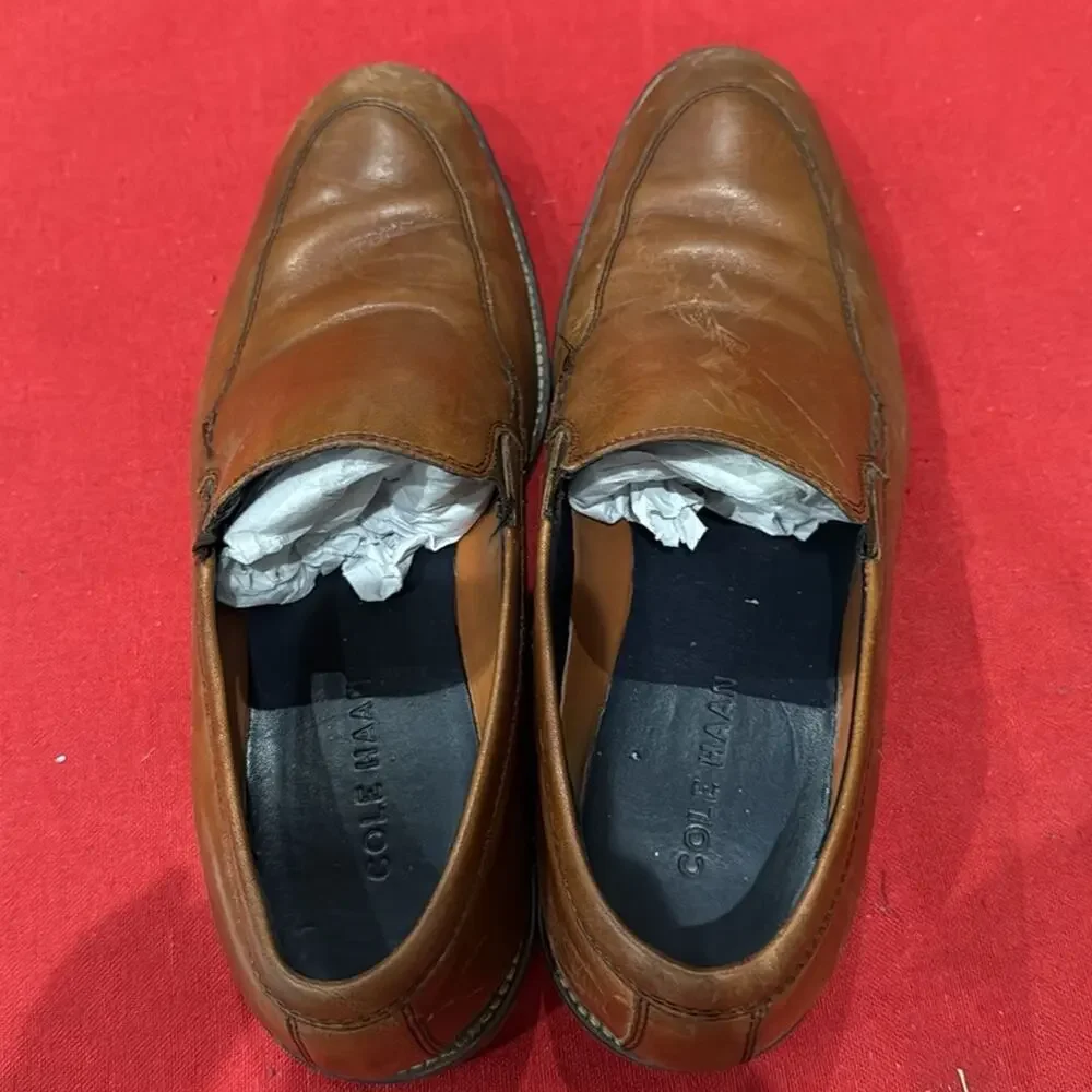 Cole Haan Brown Leather Loafers Slip-On Classic